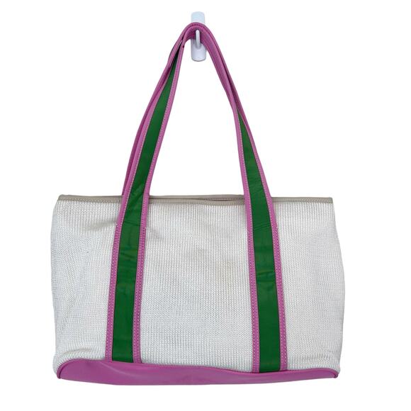 The Sak White Green Pink Shoulder Tote Bag - Picture 6 of 11